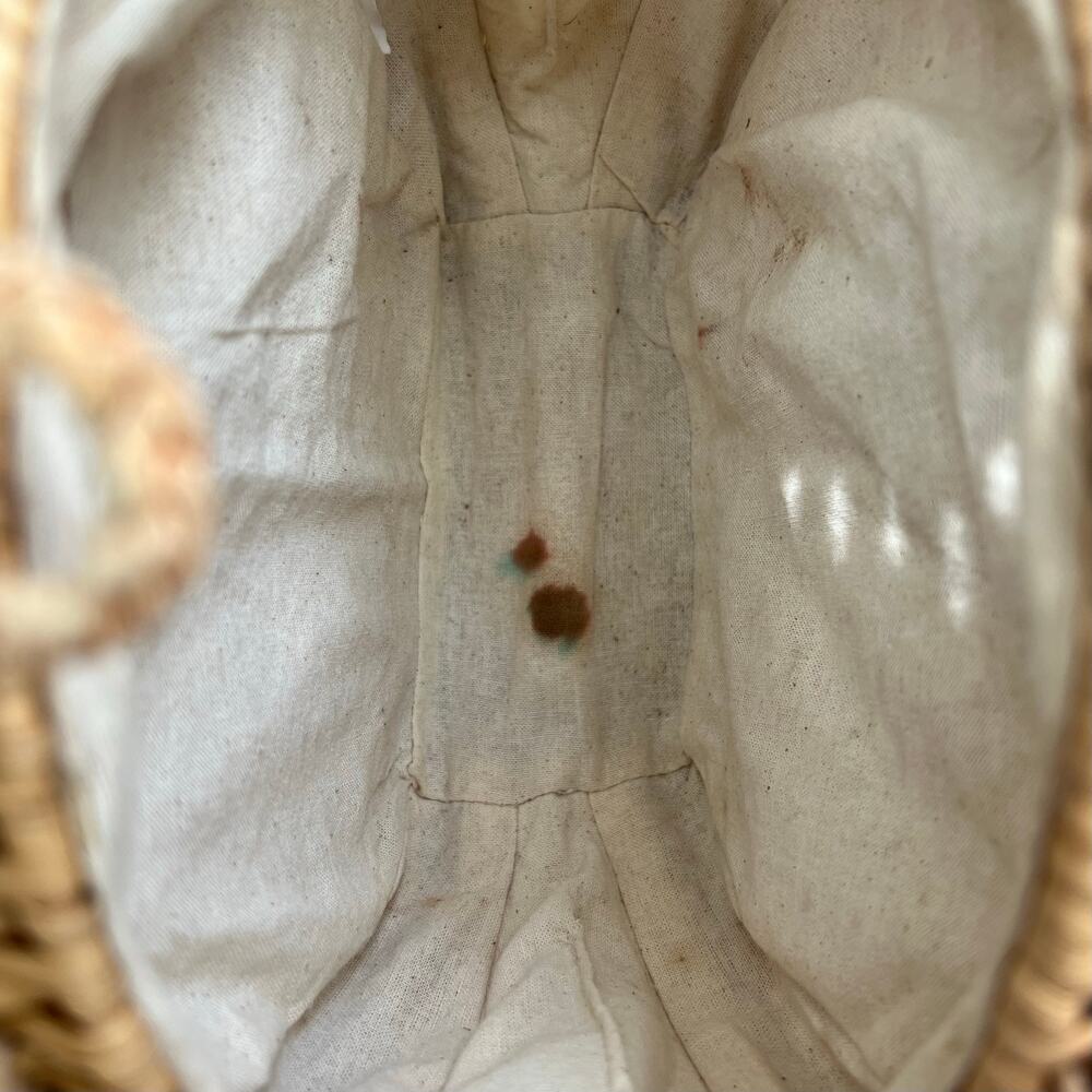 Zara round wicker basket crossbody purse coastal beachy cottagecore neutral - Picture 8 of 8